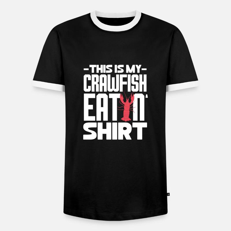 Crayfish - Men's Ringer Shirt - black/white