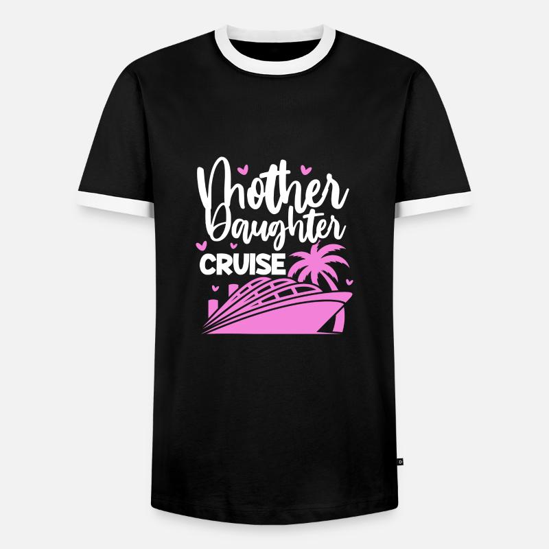 Kreuzfahrt Mutter Tochter - Männer Kontrast-T-Shirt - Schwarz/Weiß