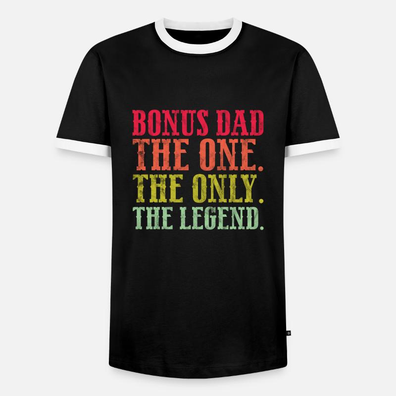 Stepfather - Men's Ringer Shirt - black/white