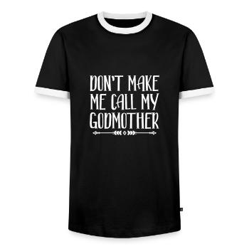 Marraine - T-shirt contrasté Homme - noir/blanc - Devant - AI Model Female 172 light (172cm) & AI Model Male 178 light (178cm)