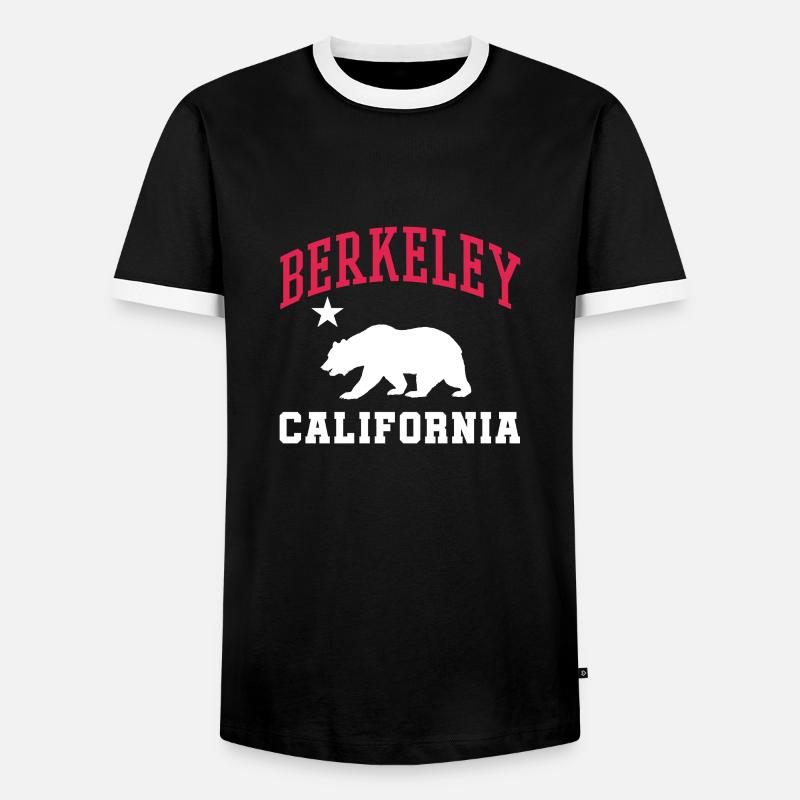 Berkeley - Men's Ringer Shirt - black/white