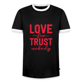 Hip Hop Rap Musik Rapper Hiphop Geschenk - Männer Kontrast-T-Shirt - Schwarz/Weiß - Vorne - AI Model Female 172 light (172cm) & AI Model Male 178 light (178cm)