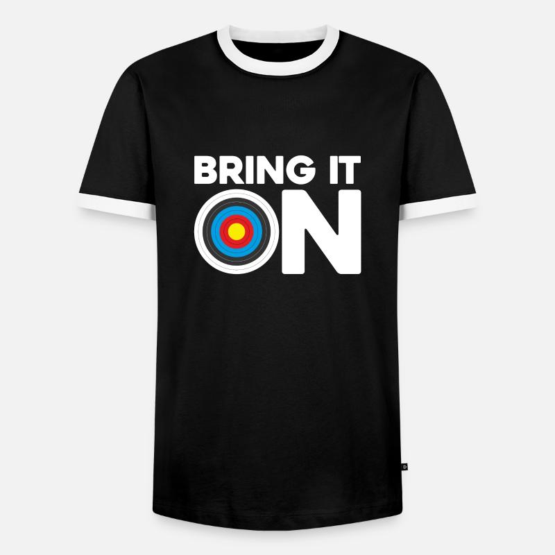 Archery - Men's Ringer Shirt - black/white