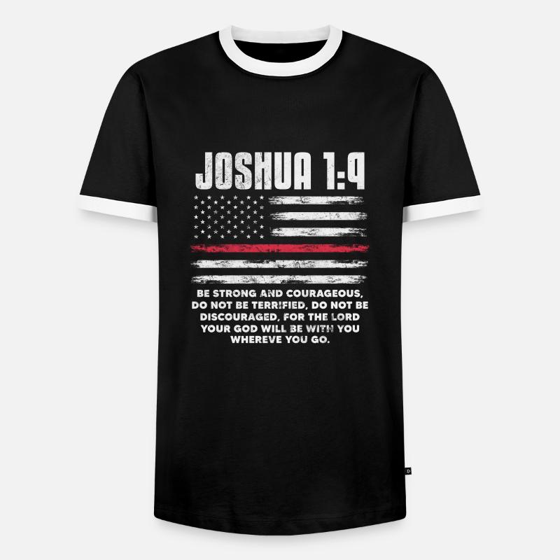 Bibel - Männer Kontrast-T-Shirt - Schwarz/Weiß