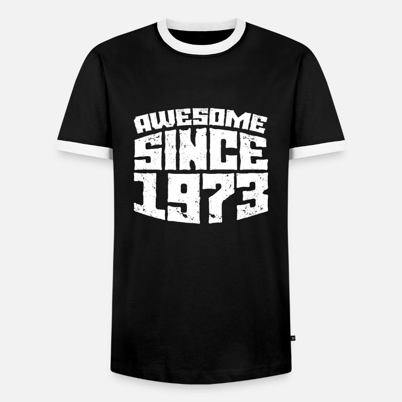1973 - Men's Ringer Shirt - black/white