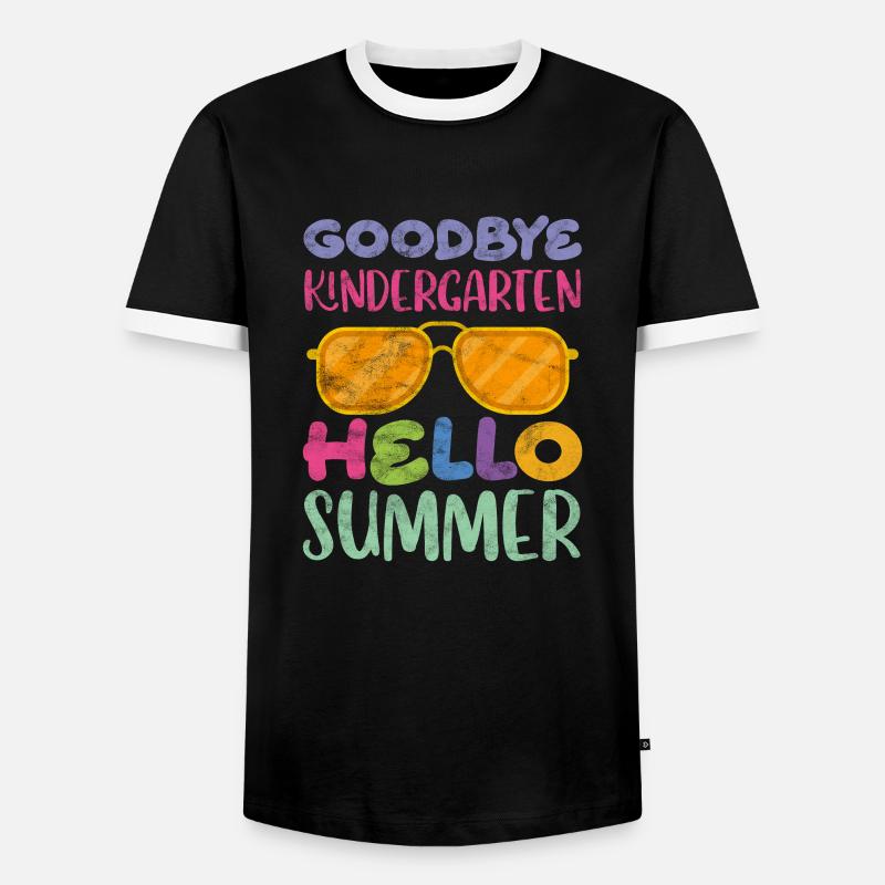 Kindergarten - Männer Kontrast-T-Shirt - Schwarz/Weiß