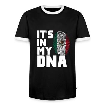 Cadeau de la nation mexicaine mexicaine - T-shirt contrasté Homme - noir/blanc - Devant - AI Model Female 172 light (172cm) & AI Model Male 178 light (178cm)