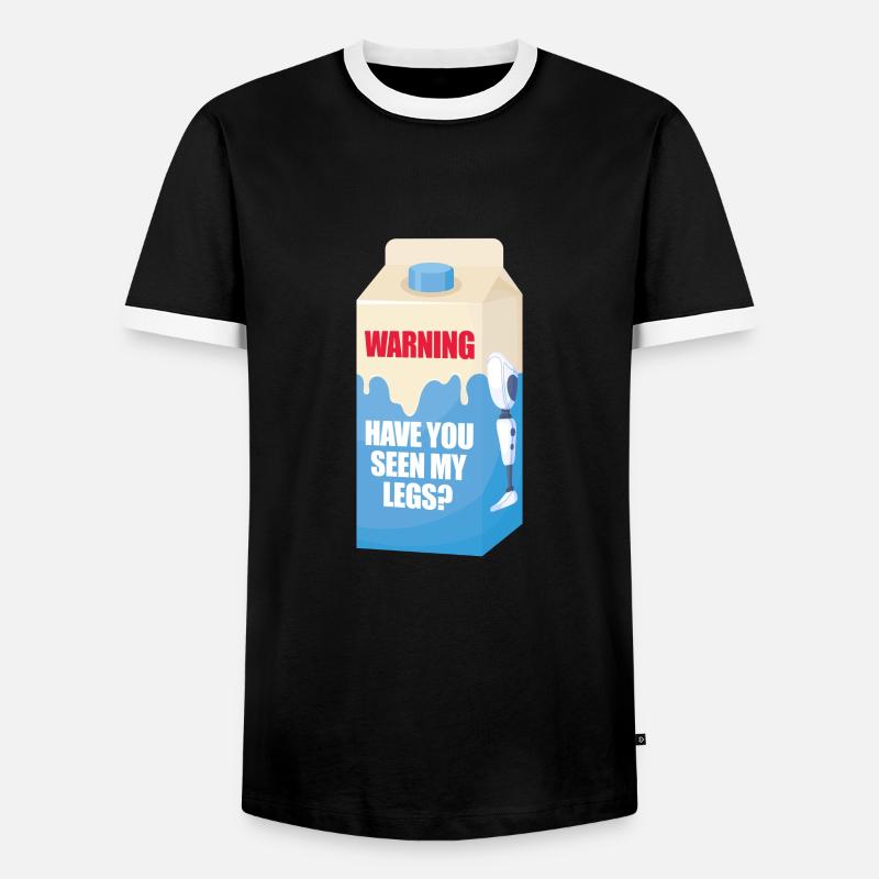 Amputation Amputieren Prothese Geschenk - Männer Kontrast-T-Shirt - Schwarz/Weiß