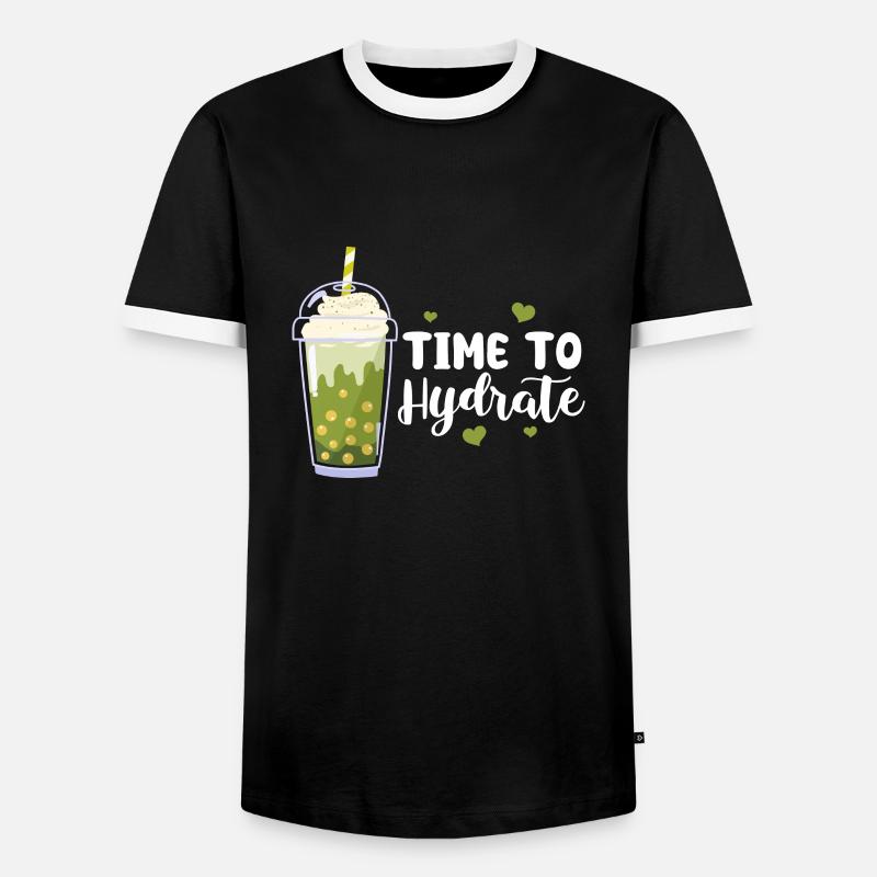 Bubble Tea - Men's Ringer Shirt - black/white