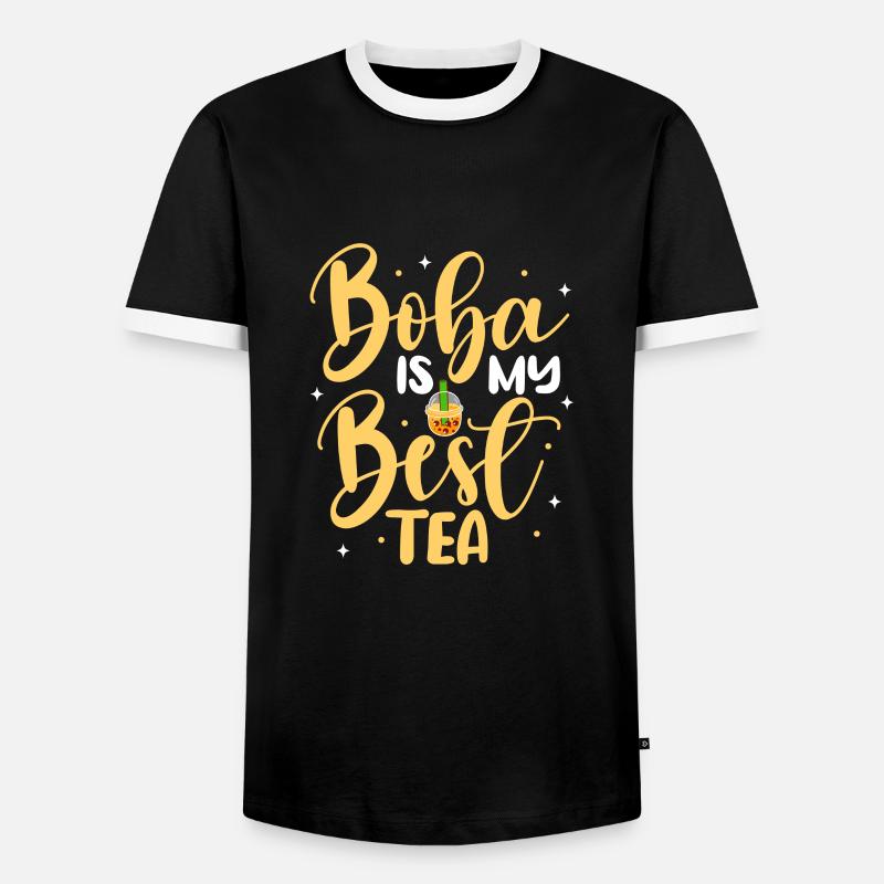 Bubble Tea - Men's Ringer Shirt - black/white
