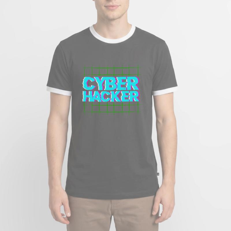 Hacker Coder Computer Hacking Cadeau T-shirt contrasté Homme