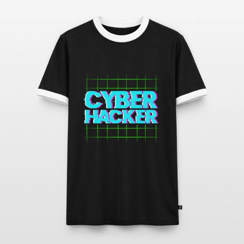 Hacker Coder Computer Hacking Cadeau T-shirt contrasté Homme