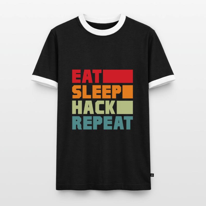 Hacker Coder Computer Hacking Cadeau T-shirt contrasté Homme