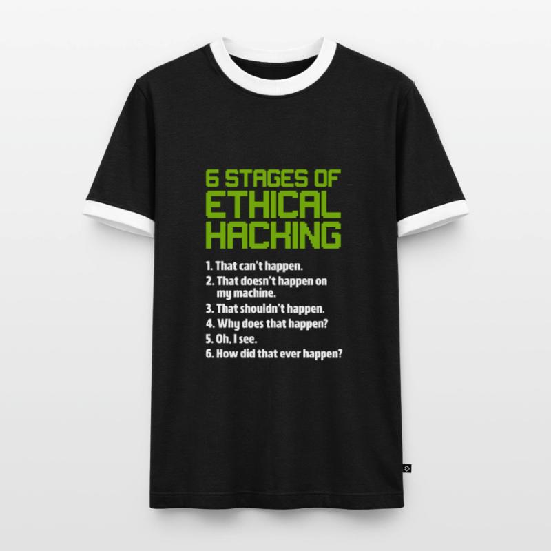 Hacker Coder Computer Hacking Cadeau T-shirt contrasté Homme