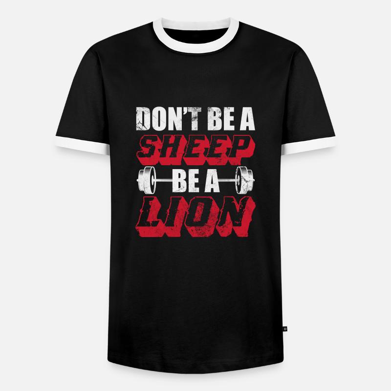 Bodybuilder - Männer Kontrast-T-Shirt - Schwarz/Weiß