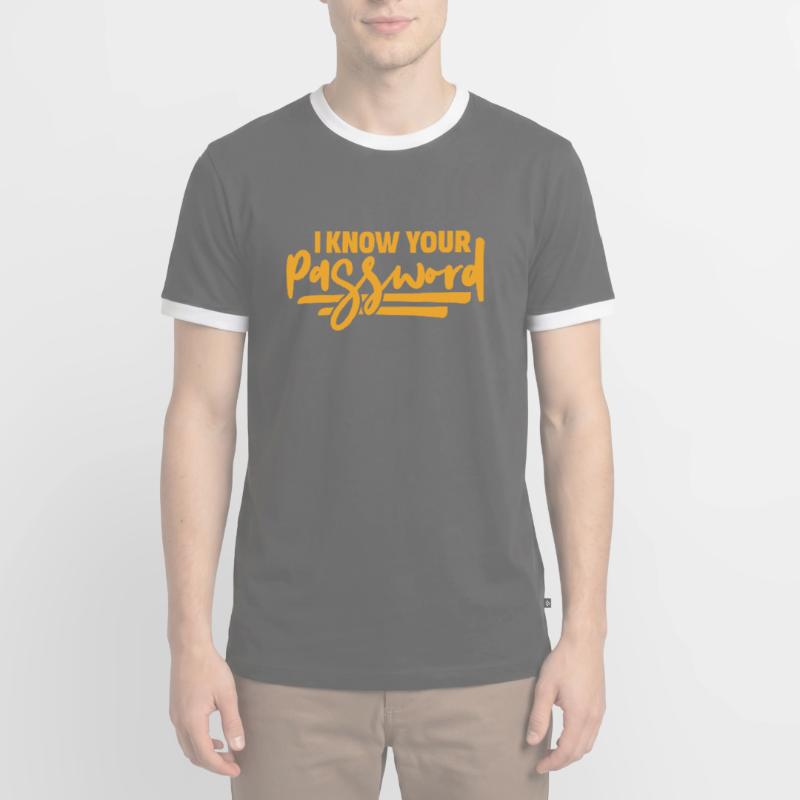 Hacker Coder Computer Hacking Cadeau T-shirt contrasté Homme
