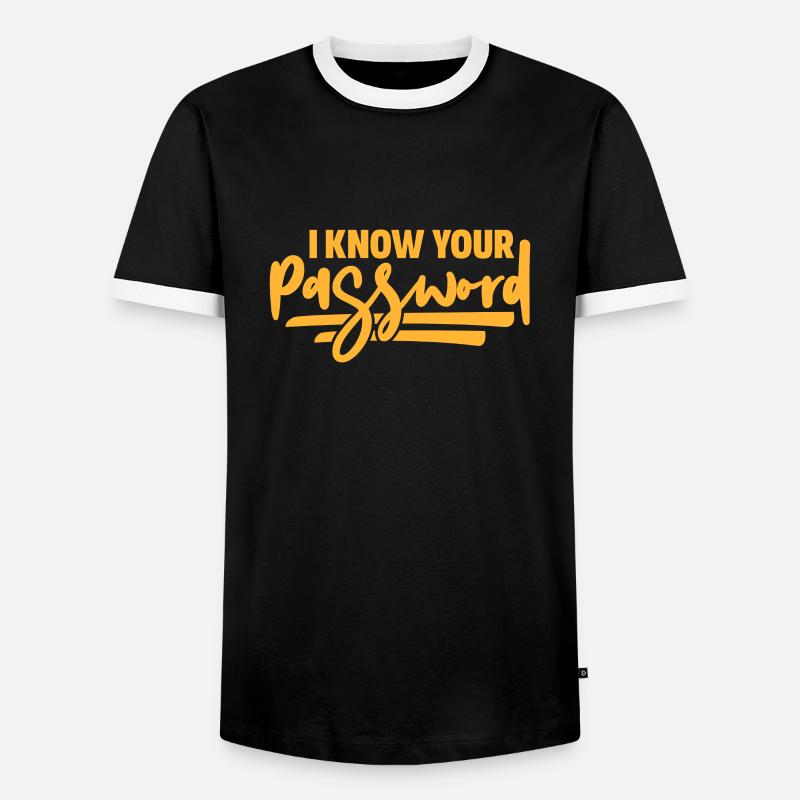 Hacker Coder Computer Hacking Cadeau - T-shirt contrasté Homme - noir/blanc