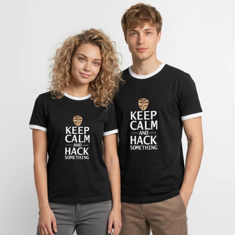 Hacker Coder Computerfreak Nerd Hacking Geschenk Männer Kontrast-T-Shirt