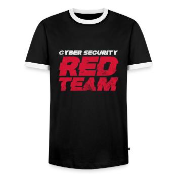 Hacker - Männer Kontrast-T-Shirt - Schwarz/Weiß - Vorne - AI Model Female 172 light (172cm) & AI Model Male 178 light (178cm)