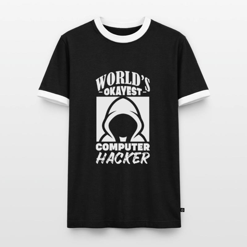 Hacker Coder Computerfreak Nerd Hacking Geschenk Männer Kontrast-T-Shirt