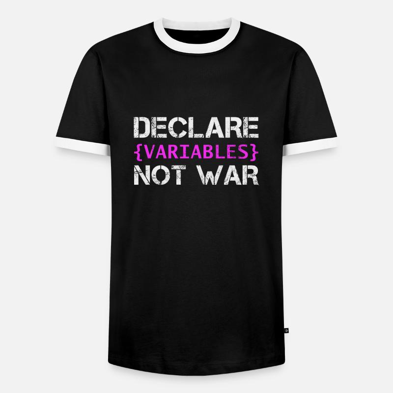 Hacker - Männer Kontrast-T-Shirt - Schwarz/Weiß