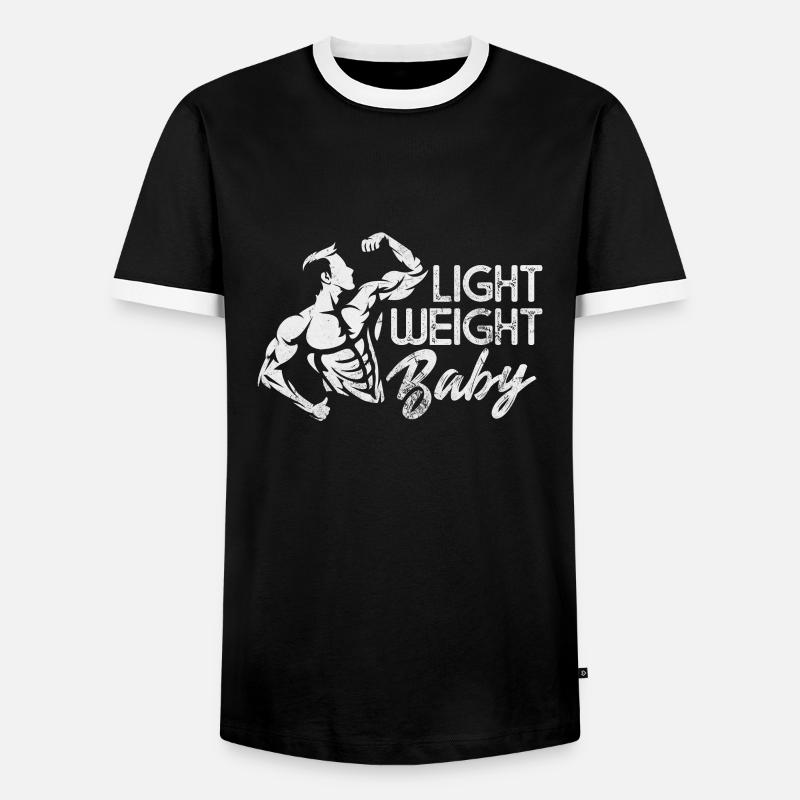 Bodybuilder - Männer Kontrast-T-Shirt - Schwarz/Weiß