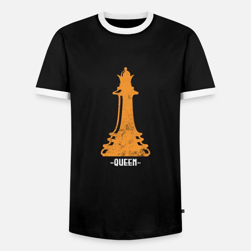 Chess - Men's Ringer Shirt - black/white