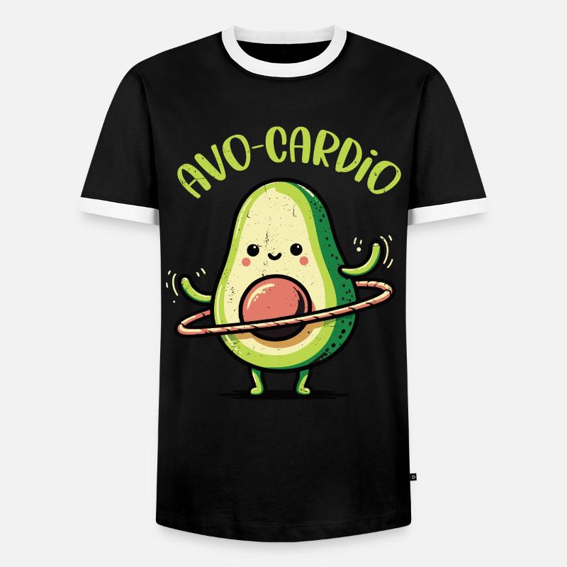 Avocado - Men's Ringer Shirt - black/white