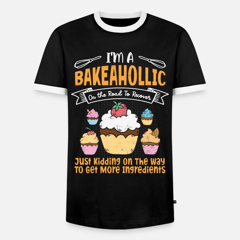 Bäcker - Männer Kontrast-T-Shirt - Schwarz/Weiß