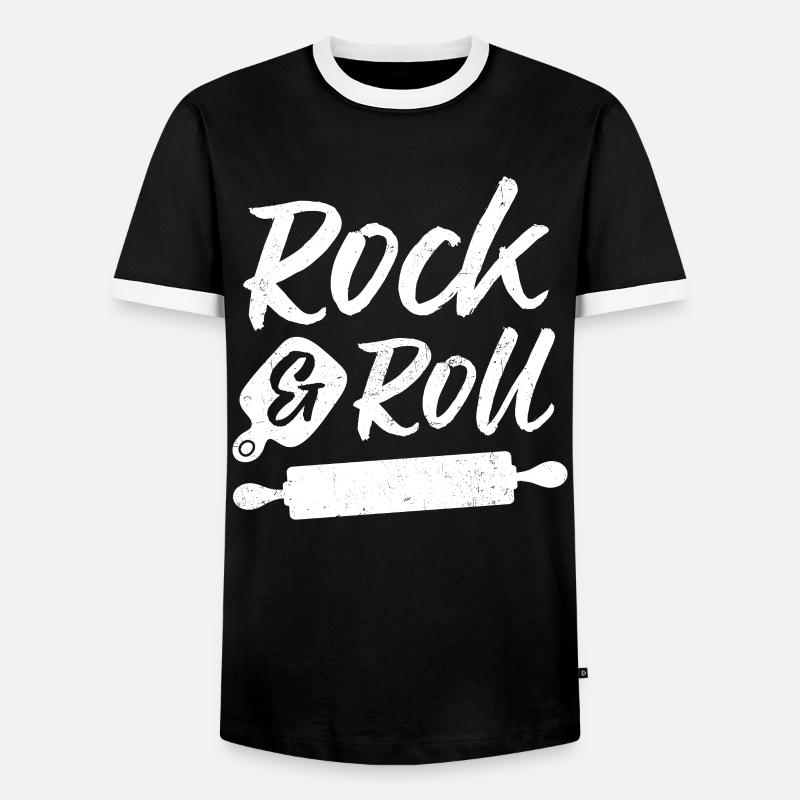 Bäcker - Männer Kontrast-T-Shirt - Schwarz/Weiß