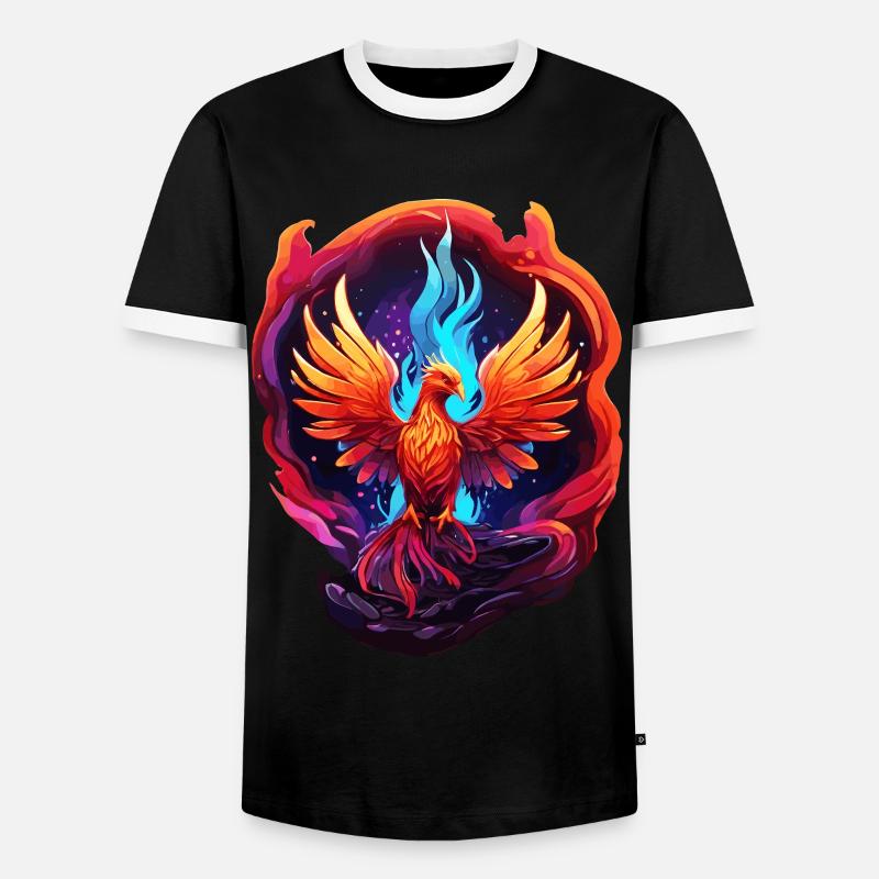 Phoenix - Men's Ringer Shirt - black/white