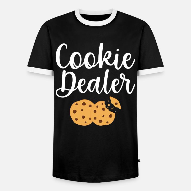 Bäcker Bäckerein Backwaren Backen Geschenk - Männer Kontrast-T-Shirt - Schwarz/Weiß