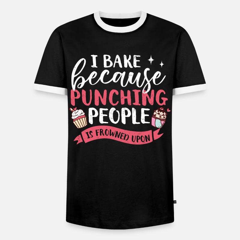 Cupcake - Männer Kontrast-T-Shirt - Schwarz/Weiß