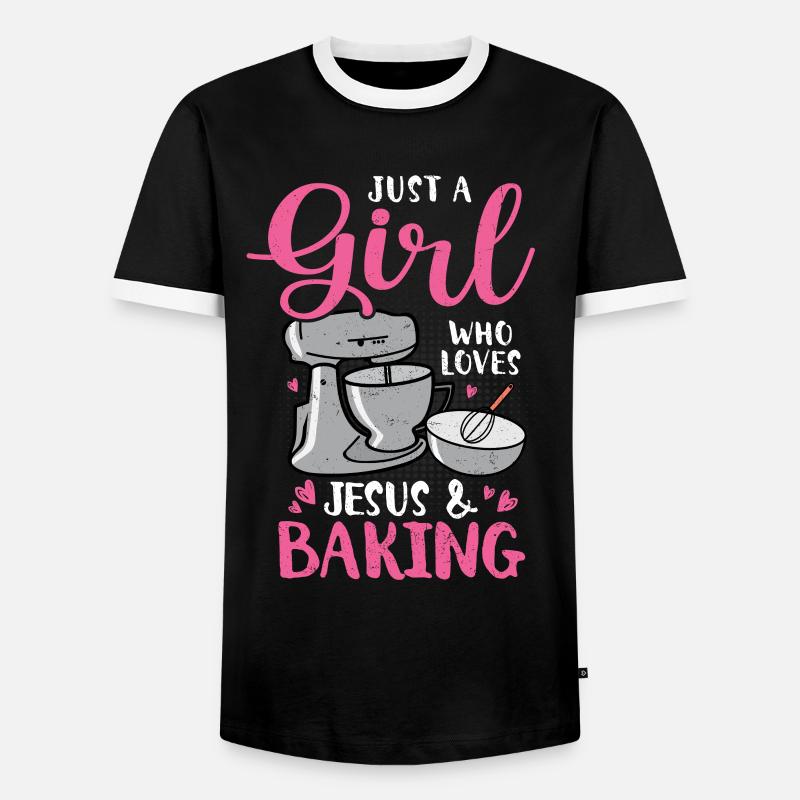Baker - Men's Ringer Shirt - black/white
