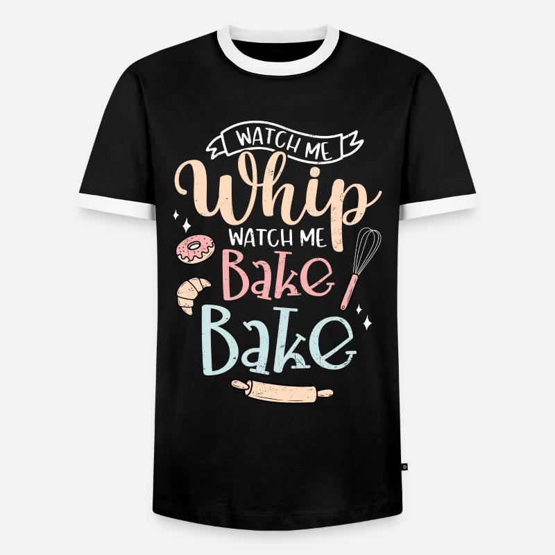 Bäcker - Männer Kontrast-T-Shirt - Schwarz/Weiß