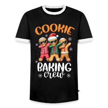 Bäcker Bäckerein Backwaren Backen Geschenk - Männer Kontrast-T-Shirt - Schwarz/Weiß - Vorne - AI Model Female 172 light (172cm) & AI Model Male 178 light (178cm)