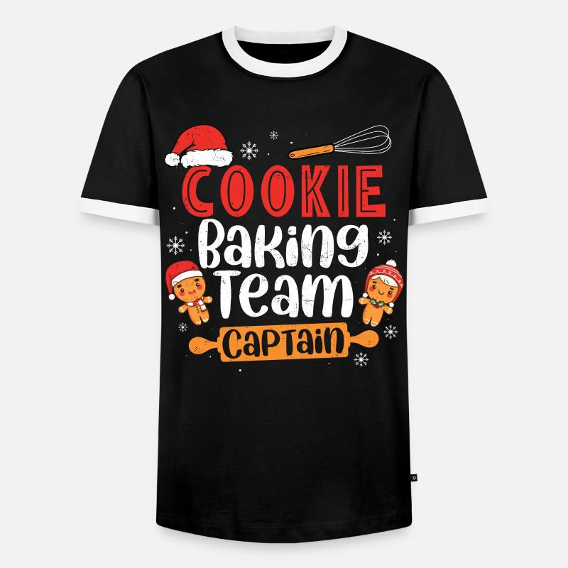 Baker - Men's Ringer Shirt - black/white