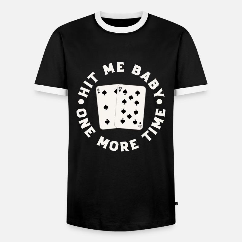 Black Jack - Männer Kontrast-T-Shirt - Schwarz/Weiß