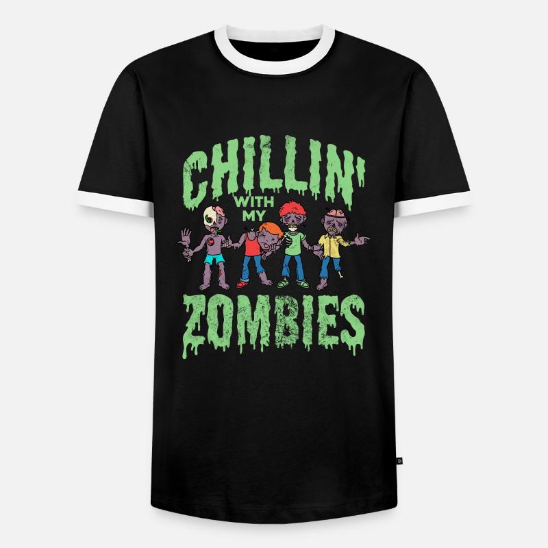 Zombie - Men's Ringer Shirt - black/white