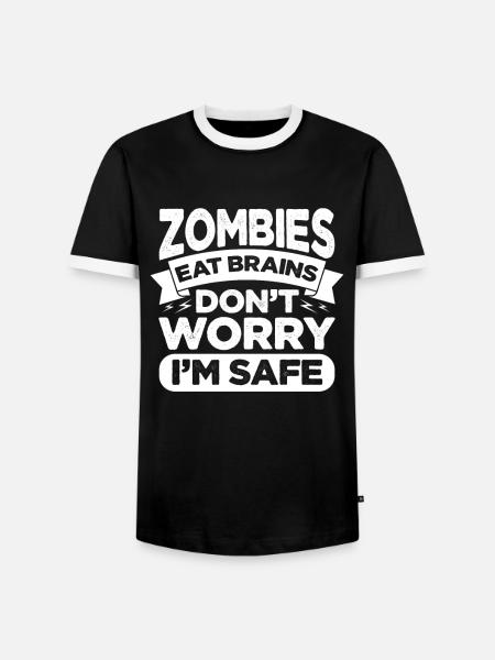 Zombie Zombie-Jäger Zombieapokalypse Geschenk - Männer Kontrast-T-Shirt - Schwarz/Weiß