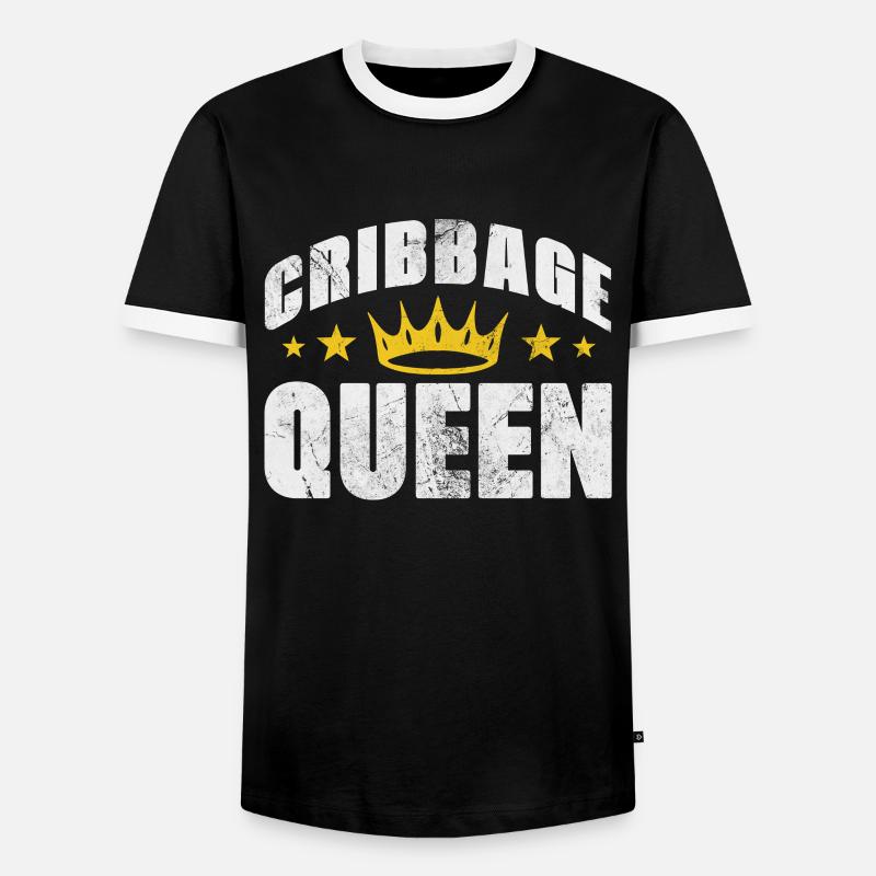Board game - Men's Ringer Shirt - black/white