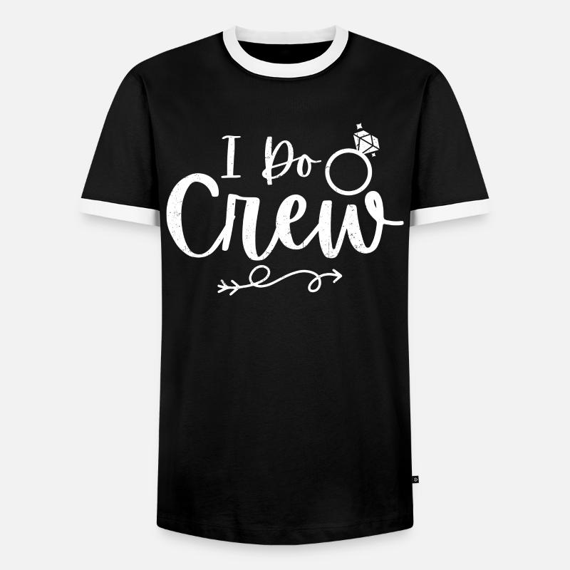 Spinster - Men's Ringer Shirt - black/white