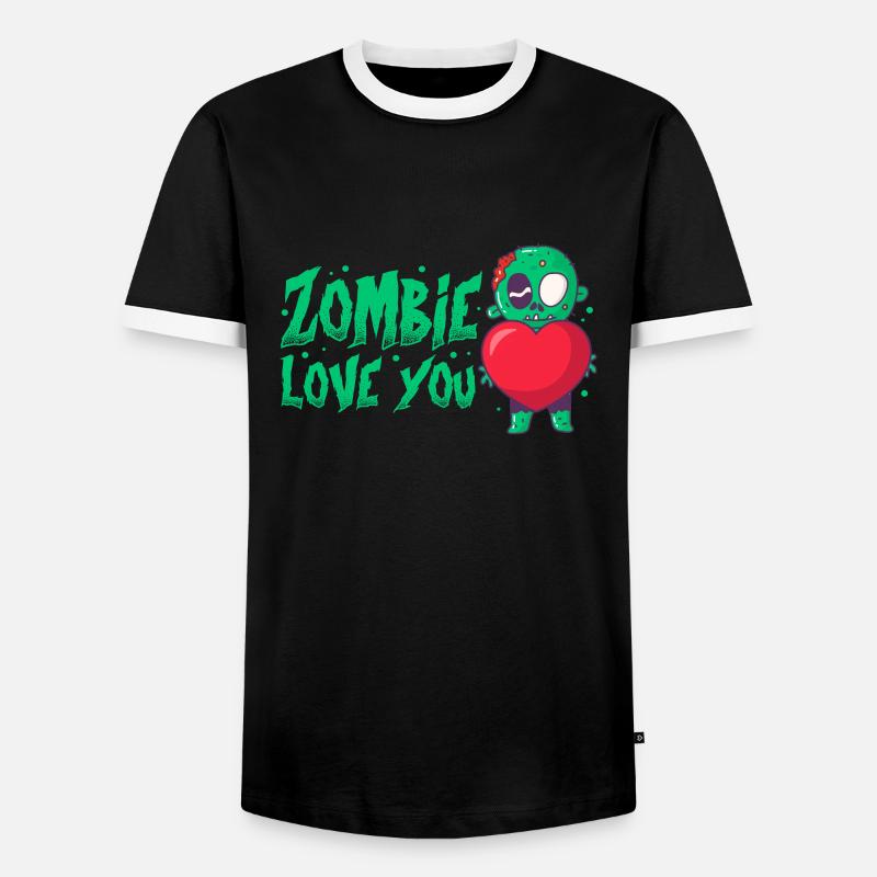 Zombie Zombie-Jäger Zombieapokalypse Geschenk - Männer Kontrast-T-Shirt - Schwarz/Weiß