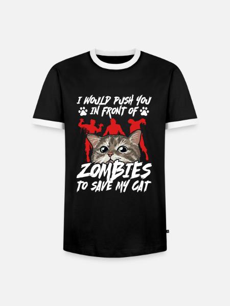 Zombie Zombie-Jäger Zombieapokalypse Geschenk - Männer Kontrast-T-Shirt - Schwarz/Weiß