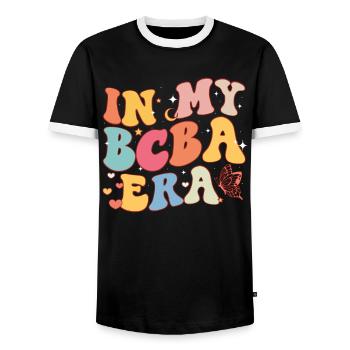 Journée de sensibilisation à l’autisme Cadeau autiste - T-shirt contrasté Homme - noir/blanc - Devant - AI Model Female 172 light (172cm) & AI Model Male 178 light (178cm)
