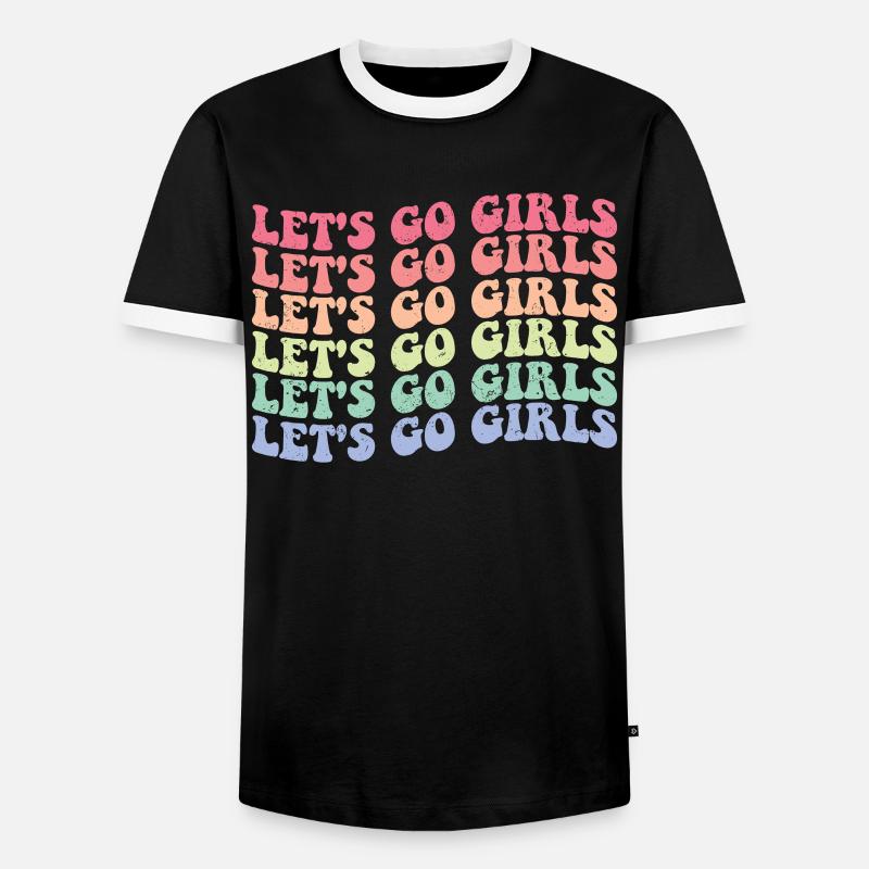 Spinster - Men's Ringer Shirt - black/white