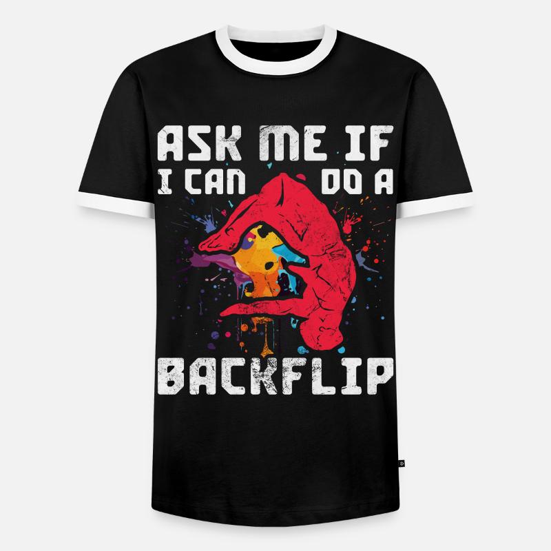 Backflip - Men's Ringer Shirt - black/white