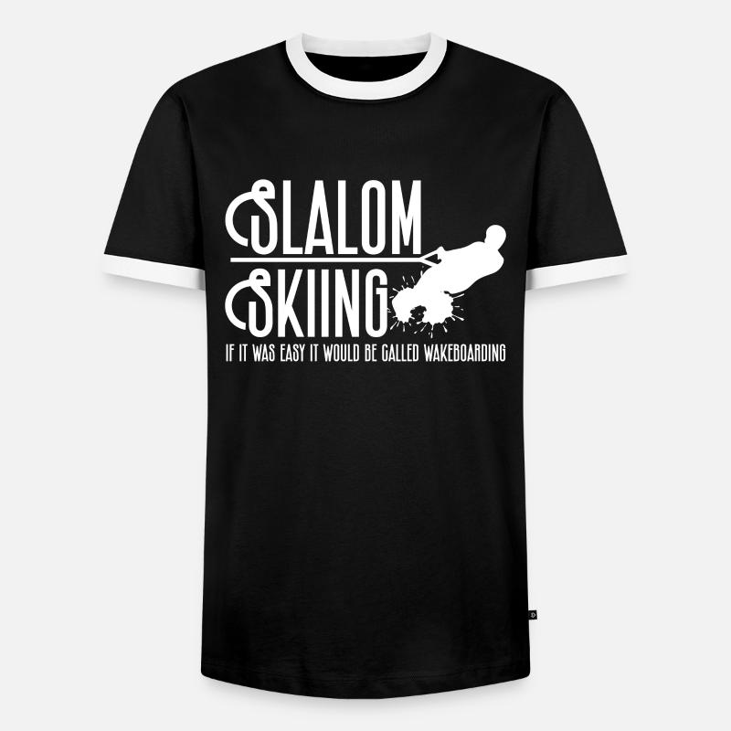 Wakeboard Wakeboarder Wakeboarding Gift - Men's Ringer Shirt - black/white