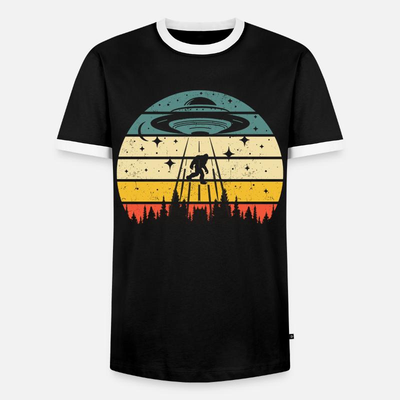 Alien - Männer Kontrast-T-Shirt - Schwarz/Weiß