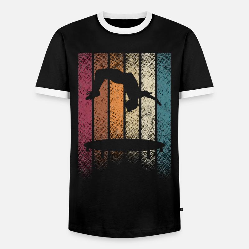 Backflip - Men's Ringer Shirt - black/white